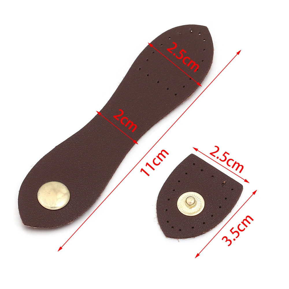 2 Sets 11cm Fashion Leather Bag Buckle Durable Handmade Button Wallet Hasp Clasp Buckle Card Pack Buckle For DIY Bag Accessories