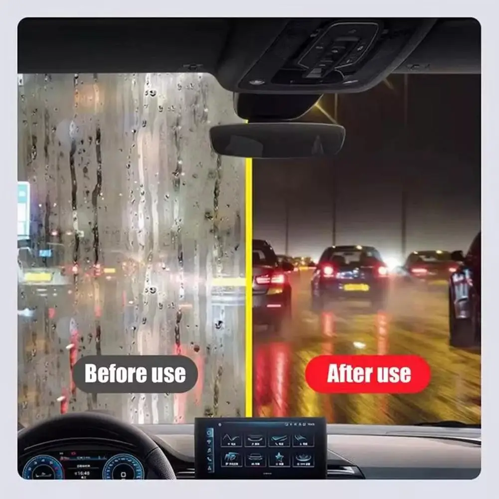 New Upgraded Glass Oil Film Cleaning Brush Oil Removal Stain Removal Rainproof Anti-fog Rearview Mirror Cleaner Sponge Cloth