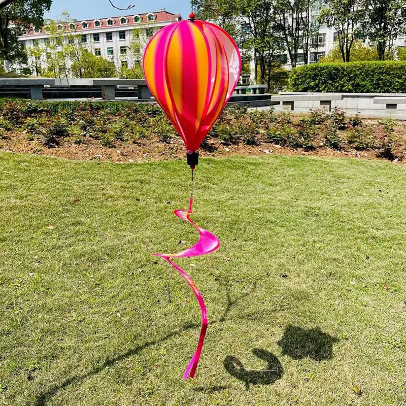 ใหม่-สวนฤดูใบไม้ผลิ Hot Air บอลลูนจี้หมุน Windmill แขวนตกแต่ง
