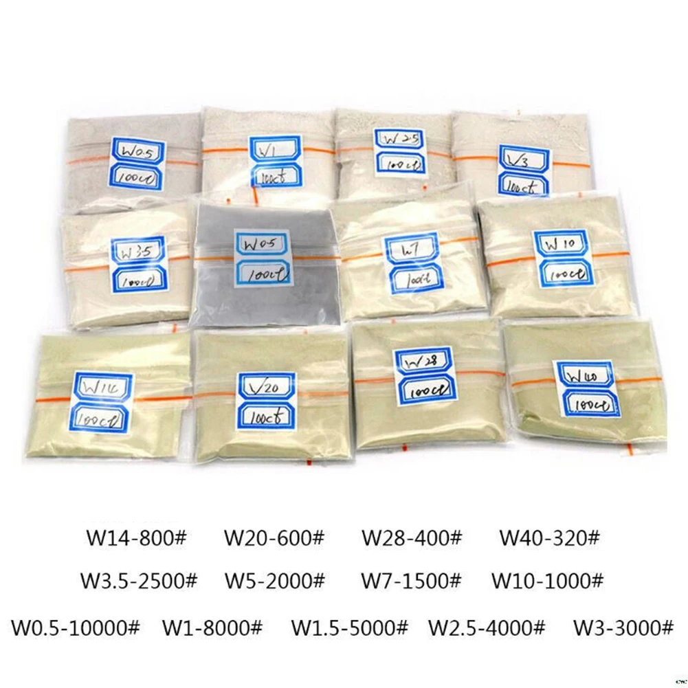 100carats / 20g W0.5 To W40 Polishing Polishing Abrasives Polishing Powder Dia-mond Mic-ron Powder Polishing Tools For Gemstones