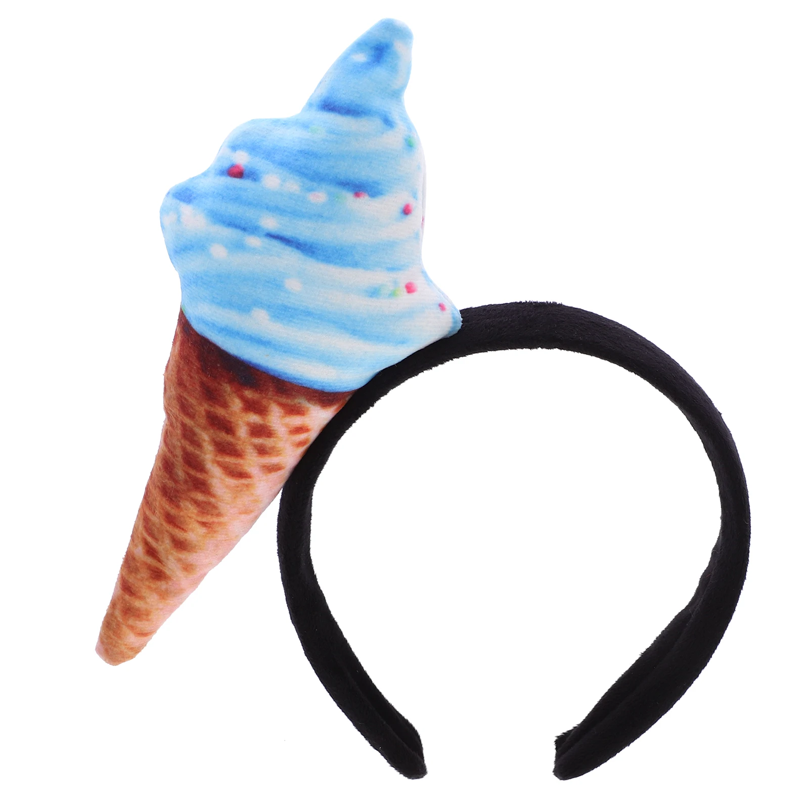 

Ice Cream Headband Hair Bands Women Blue Cosplay Party Funny Decorative Accessories Spa Face Wash Styling Hairbands