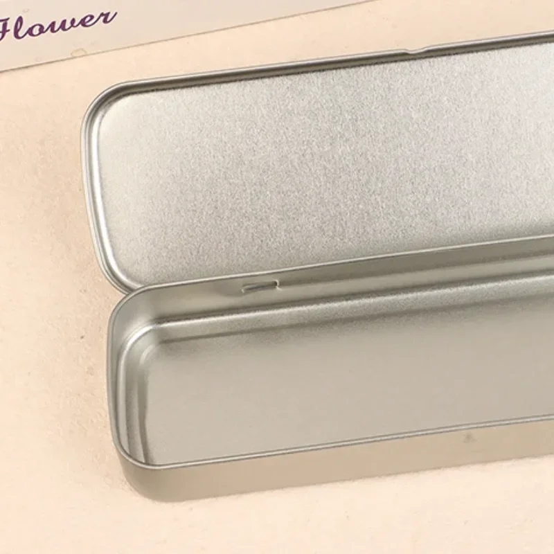 صندوق القلم المعدني صندوق حديد متعدد الاستخدامات قلم رصاص معدني القرطاسية الطلاب واسعة الثقيلة صندوق القلم مستطيلة قلم حبر