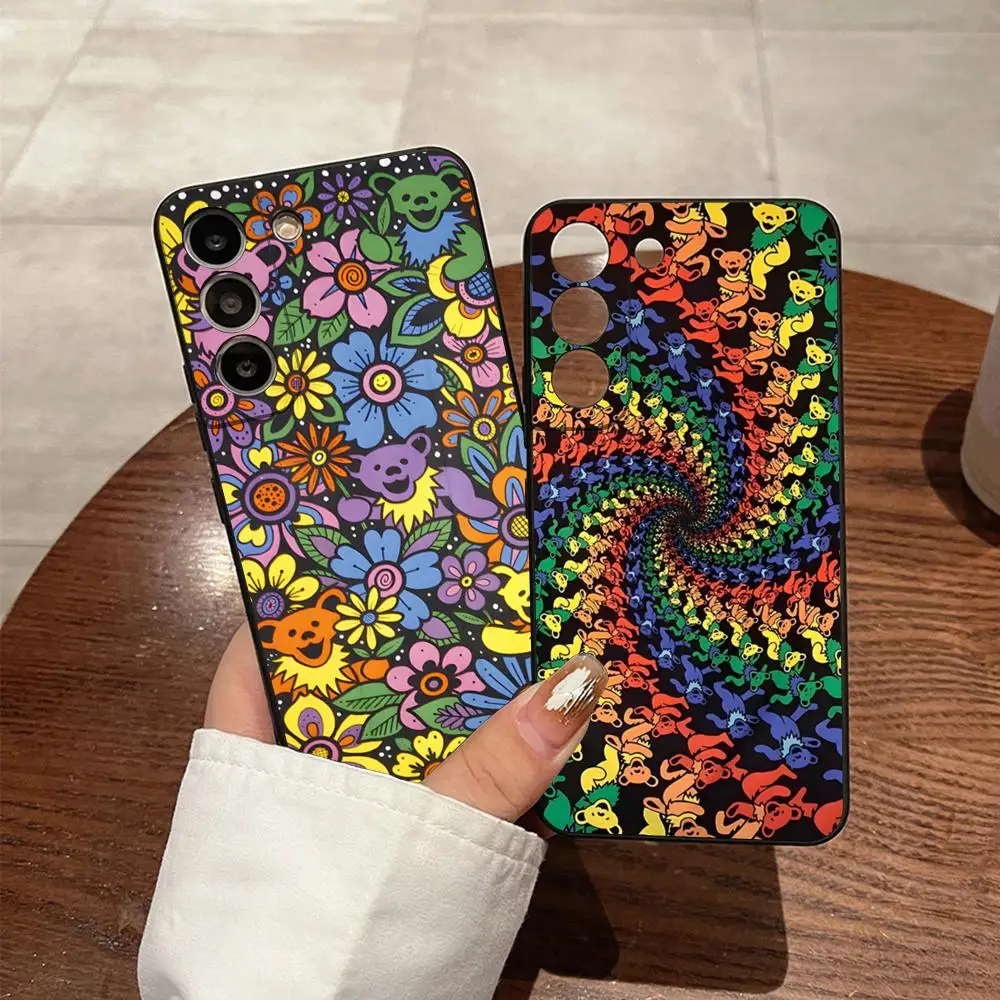 Чехол для телефона Grateful Dead Bance Bear для Samsung S24 Ultra S23 Fe S22 S20 S21 Plus Galaxy A54 A34 A24 A53 Note 20, чехол