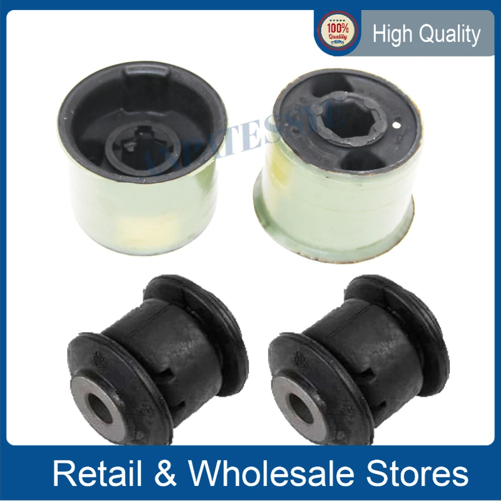 4Pcs Front Lower Control Arm Bushings For VW Jetta Golf GTI 5 MKV Passat CC Tiguan Skoda Octavia 1K0 407 183 1K0 407 182