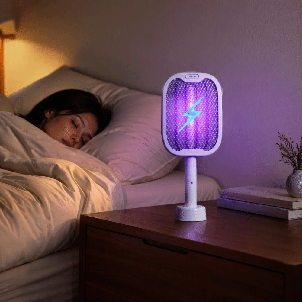 3 In 1 Foldable Electric Mosquito Killer 180 Degree High Pressure Insect Killer Retractable Portable Mosquito Killing Baton Home