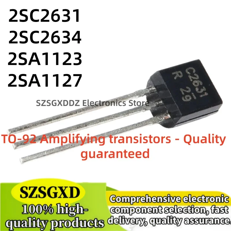 10piezas 100% nuevoo 2SC2631 C2631 2SC2634 C2634 2SA1123 A1123 2SA1127 A1127 TO-92 Amplifying transistors-Quality guaranteed
