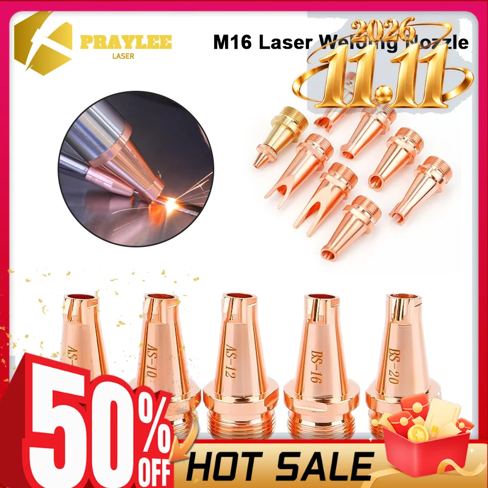 M16 Laser Welding Nozzle AS-1.2 DS-1.6 Laser Copper Nozzle Guide Wire Nozzle 1.0 1.2 1.6 2.0 for SUP Handheld Laser Welding Head