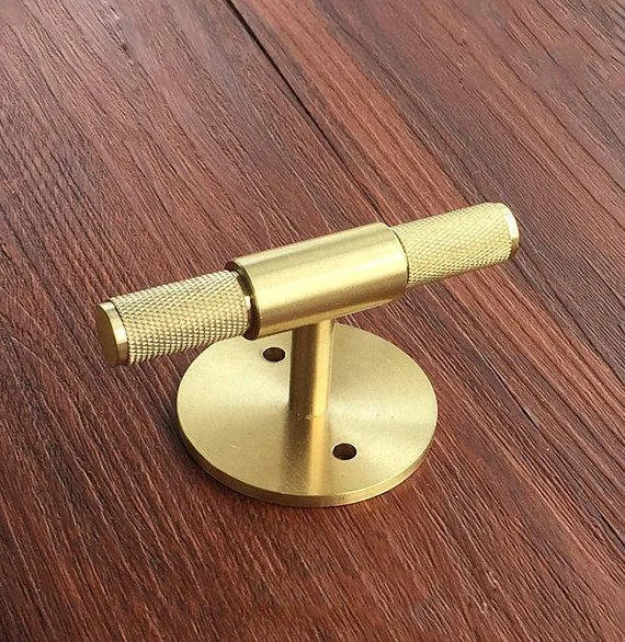 

1.2'' Pure Copper Brass T Knobs Cabinet Knob Pull Handle Dresser Knobs Drawer Pulls Handles Backplate Antique Kitchen Furniture