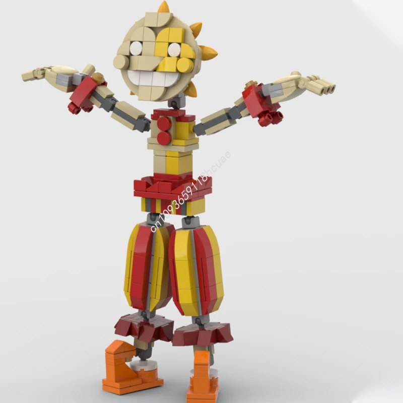 

280 шт. MOC Sun FNAFes, строительные блоки, рождественский подарок, мастер-серия, коллекционер, идеально подходит для любителей моделей, образовательная идея, подарок