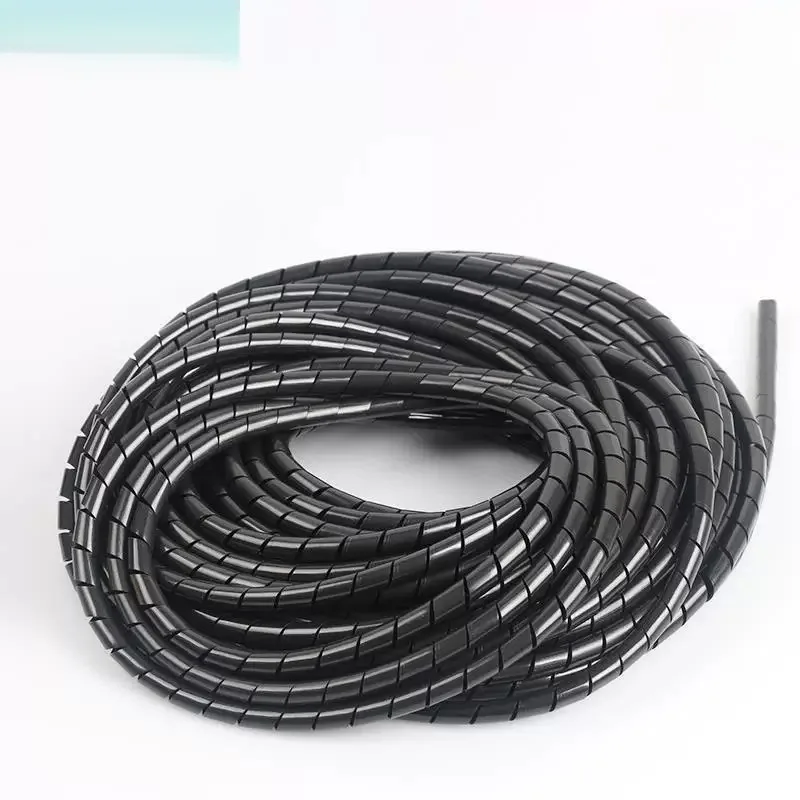 Soft Silicone Fiber Optic Cable Protection Tube Jumping Line Spiral Pipe Wave Riser Tube Line Cover Spiral Cover Jumping Line
