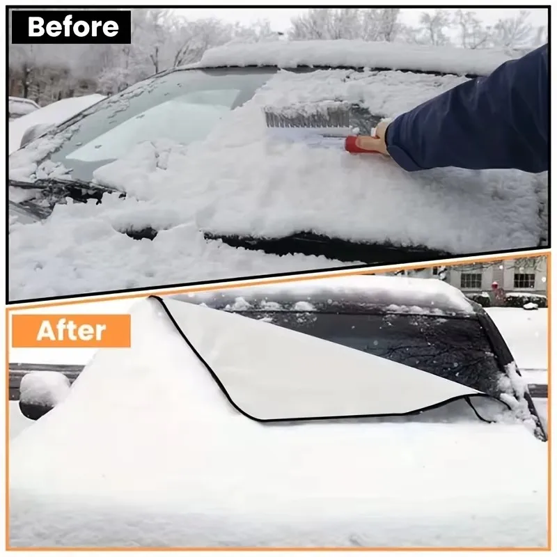 General Motors Windshield Snow Cover Anti Freezing And Snow Blocking Winter Front Sunshade Ice Cover Anti Dust And UV Resistant