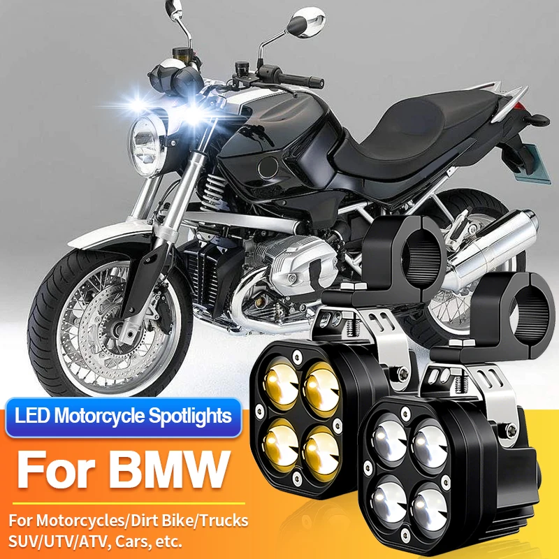 

1 Set LED Universal Motorcycles Headlight Dual Color Fog Light UTV ATV Car for BMW G310GS/G310GS GS Edition/G310R/R1200C Montauk