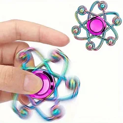 Premium Rainbow Fidget Spinner High-Speed Metal Spinner with Colorful Finger Design and Perfect Birthday or Christmas Gift Idea