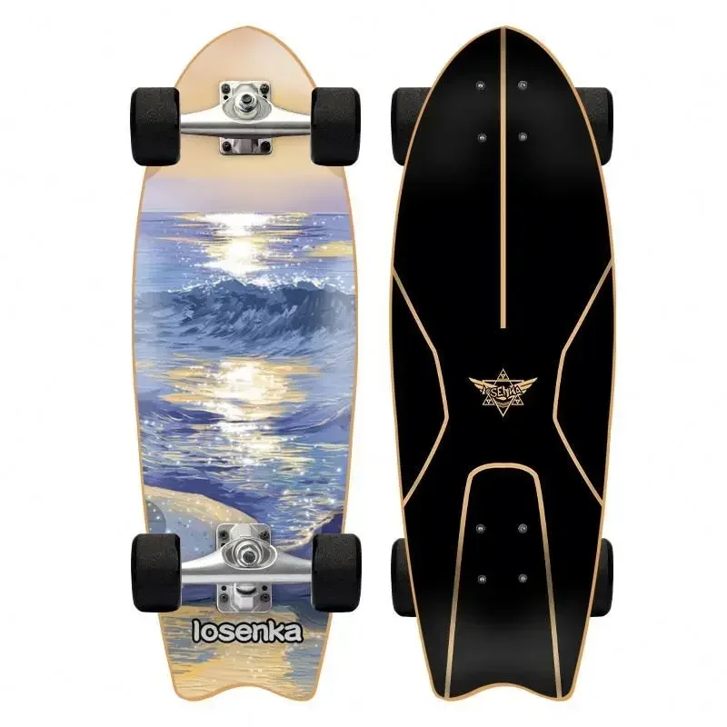 

Surf Skate CX4 Land Carver 7-Ply Canadian Maple Surf Skate Board - Street And Park Longboard