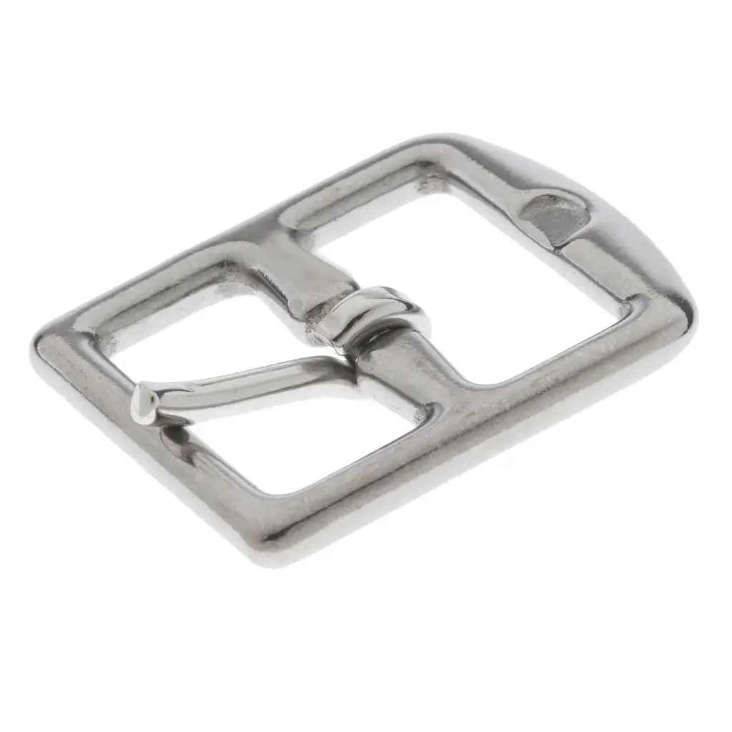 Strong Stainless Steel Stirrup Belt Buckle Equestrian Supplies Seamless Keeper for Belt Strapping and Cords
