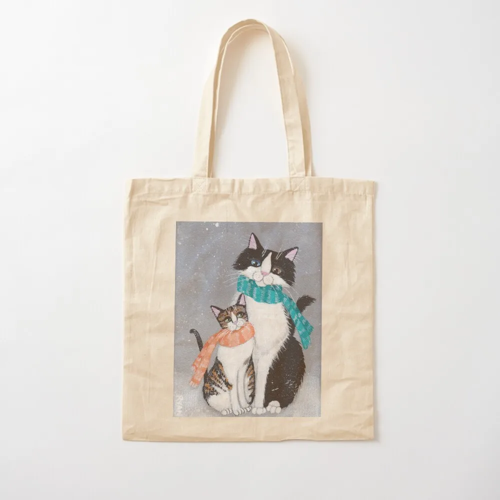 I Will Keep You Warm Cats Tote Bag tote bag canvas tote bags personalized bag men