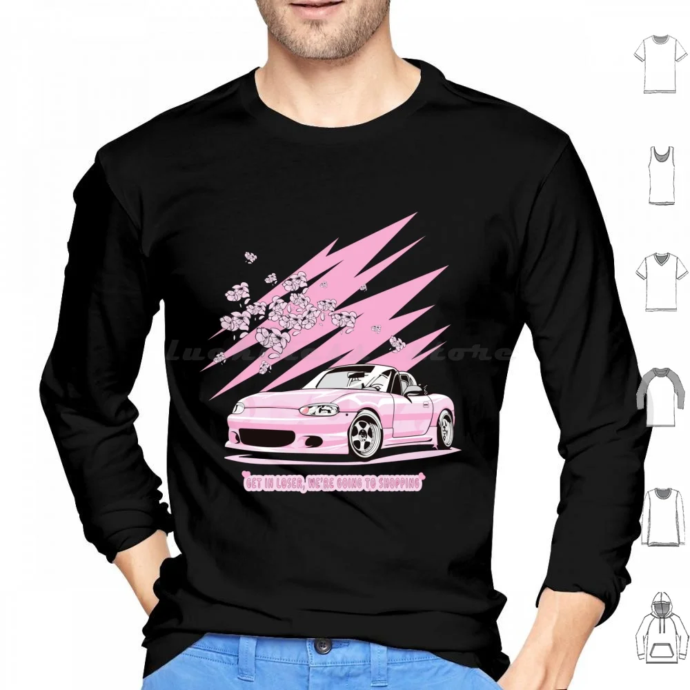 Get In Loser True Crime Mean Girls Sticker Hoodies Long Sleeve Mean Girls Crime Junkie Vinyl True Crime Cute True