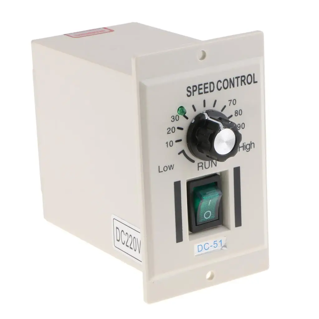 Single Phase Motor Speed Controller 220V Adjustable 0 to 500W Speed Regulator with Protections for Home Workshop
