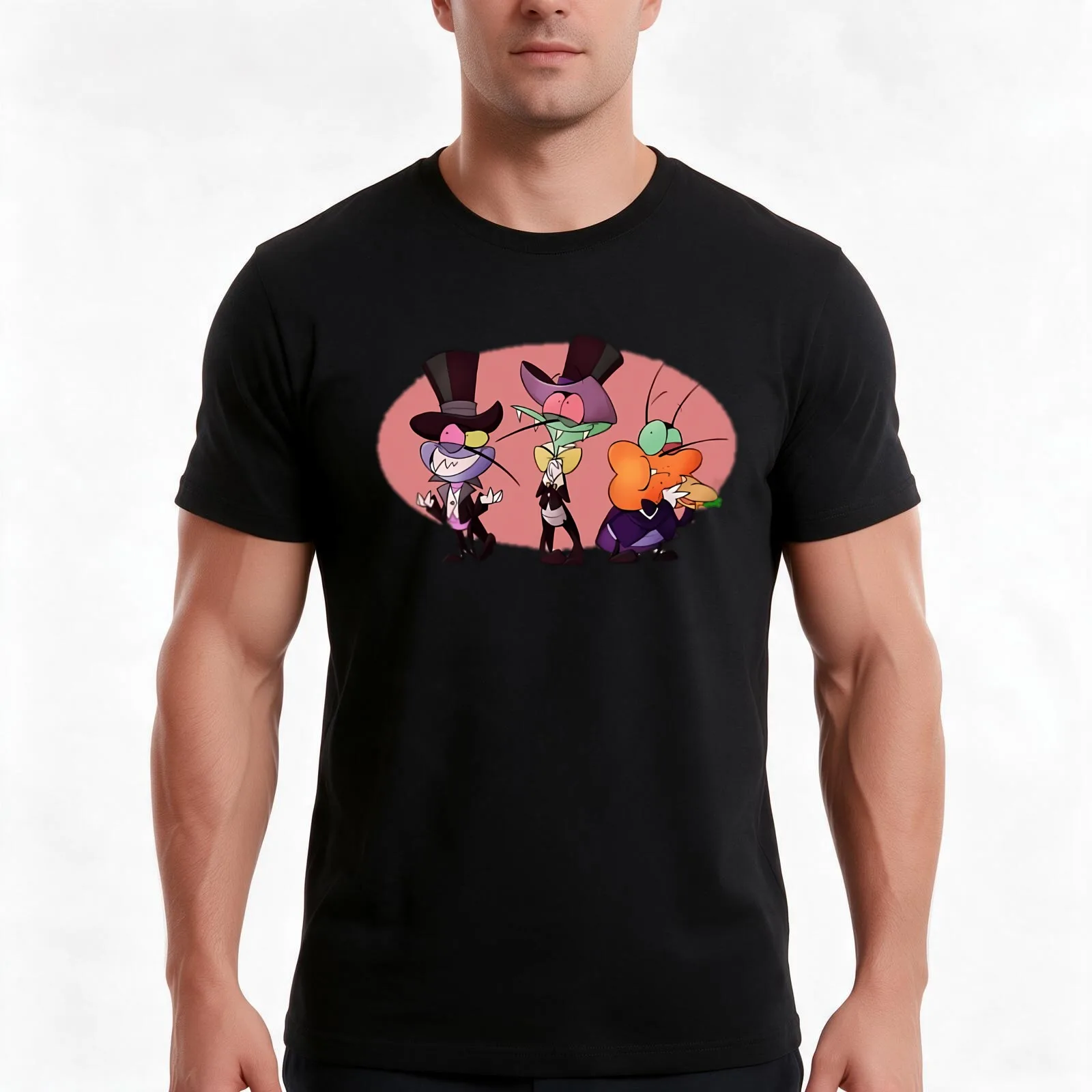 Oggy And The Cockroaches T-Shirt Summer Casual Cotton Tee Oversized Streetwear Tops Vintage Graphic Print Unisex Men Women