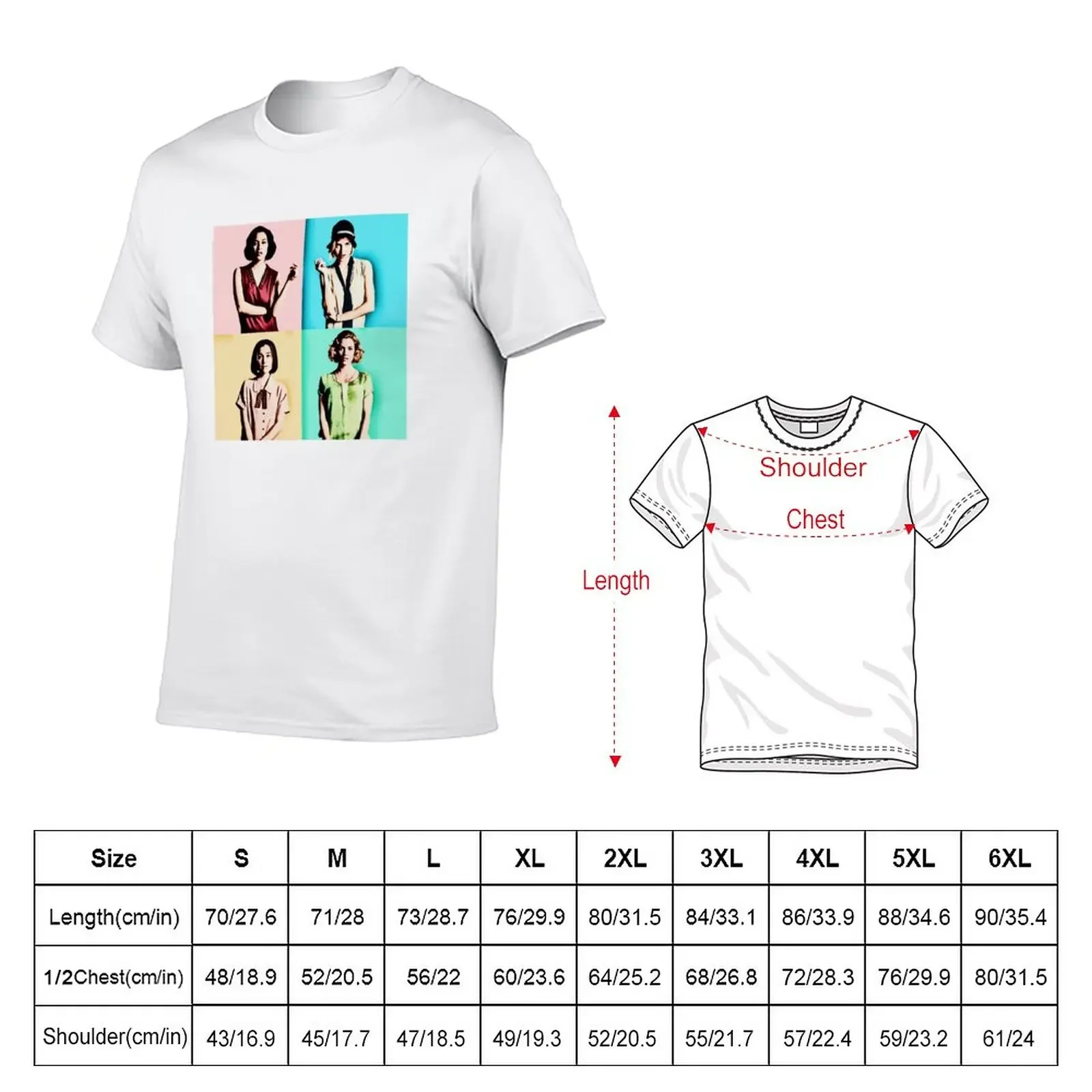 Cable Girls - Pop Colors T-Shirt new edition anime clothes vintage clothes mens big and tall t shirts