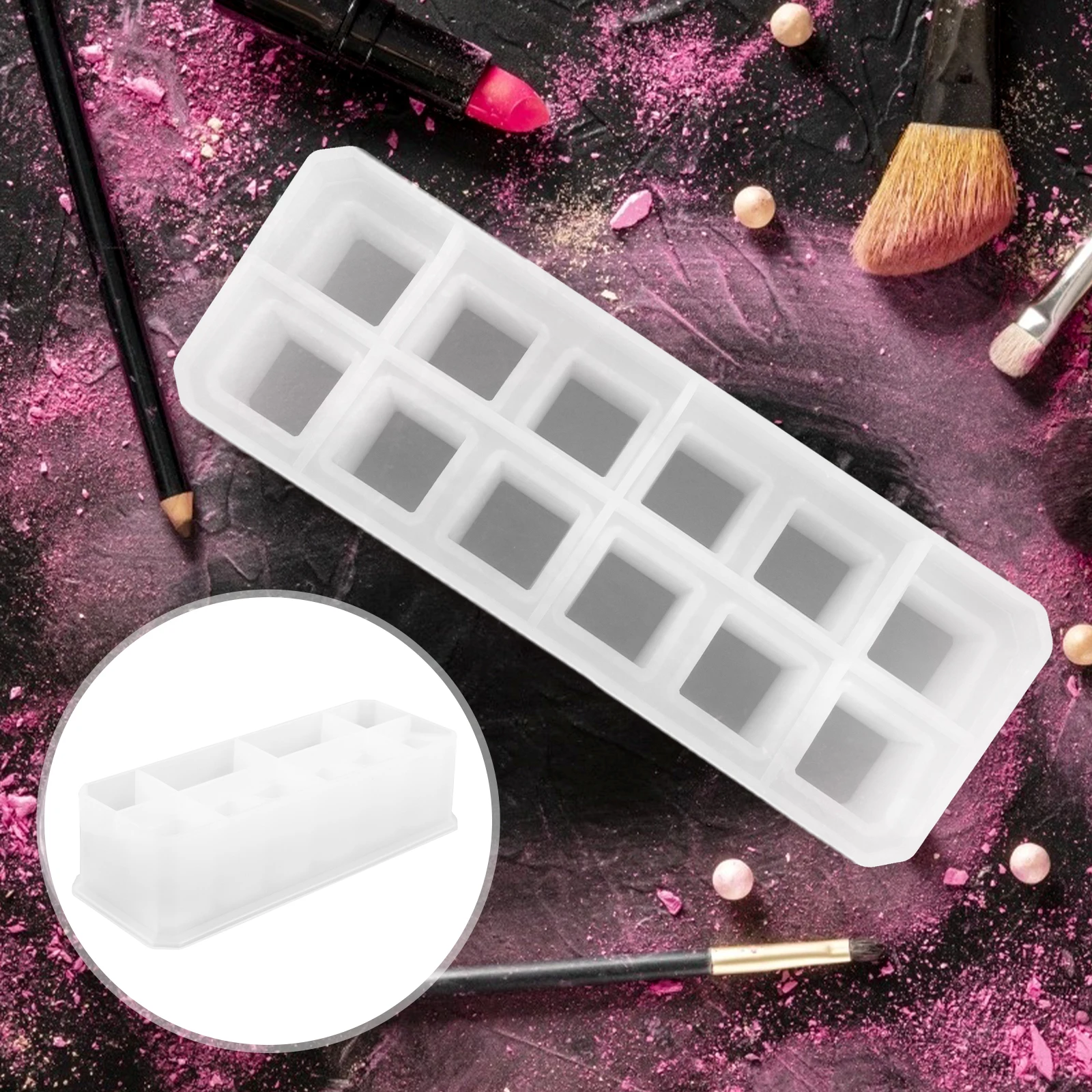 

DIY Lipstick Storage Box Mold Premium Silicone Casting Mold for Resin Art Craft Projects Easy to Use and Clean