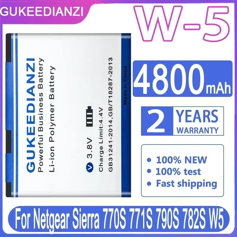 4800mAh/9.25Wh W5 W-5 5200077 Battery For Netgear Aircard 770S 771S 790s 782s Sierra Wireless Router Li-ion Baterie Track No.