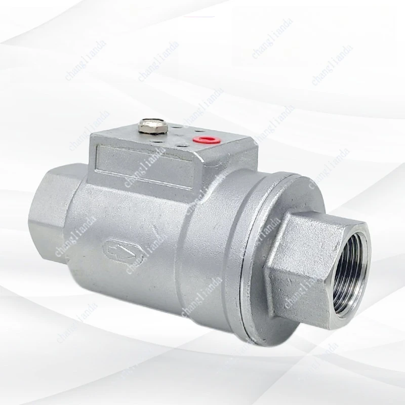 DN25PN16 Durable and sturdy Pneumatic Threaded Stainless Steel shuttle Coaxial Valve