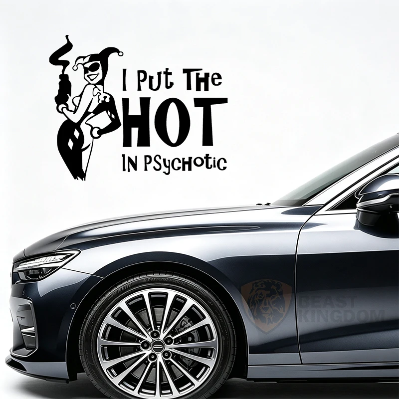 Car Stickers Car Sticker Vinyl Decal High Quality for Car Window Bumper Decoration I Put The Hot In Psychotic GraphicAuto Decor