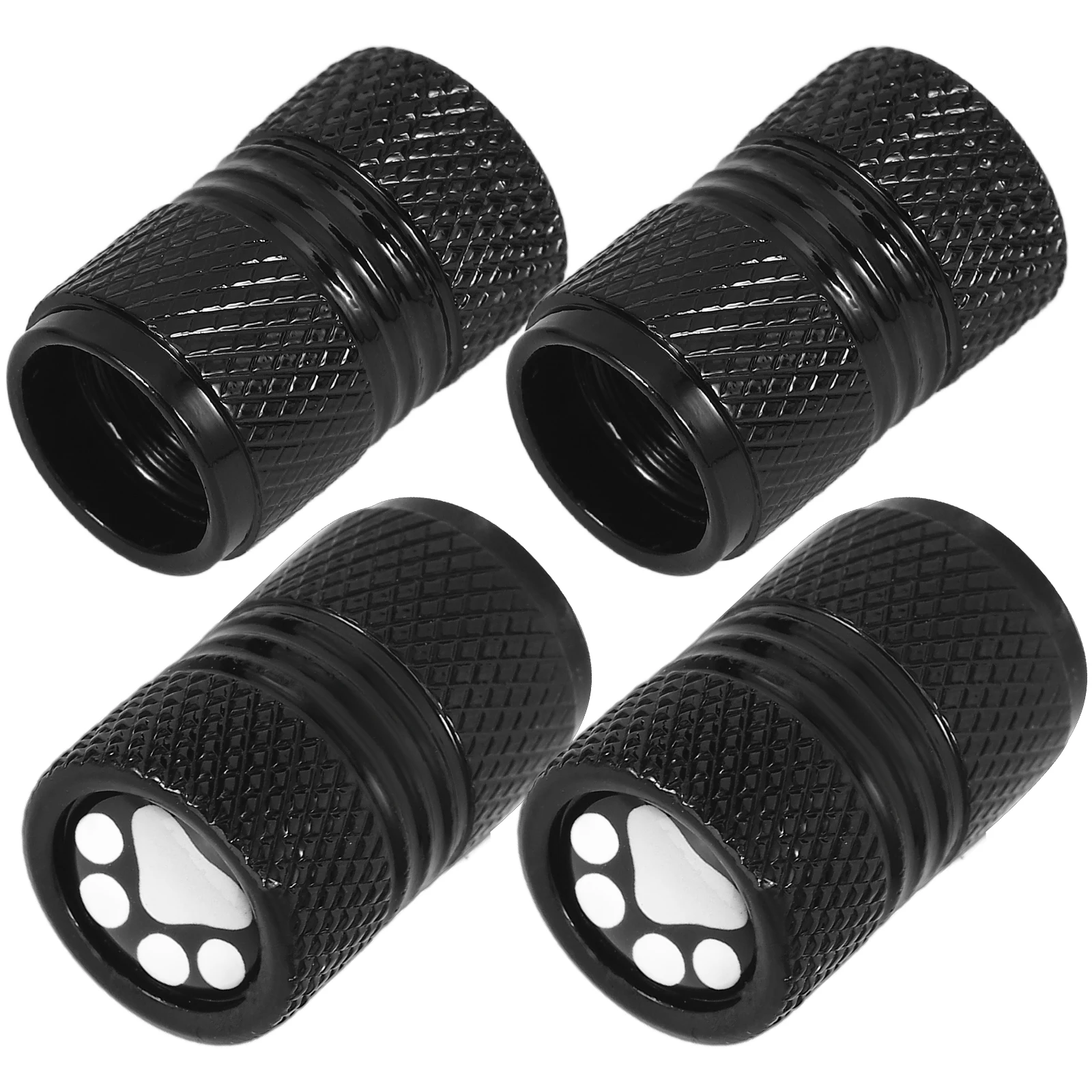 

4Pcs Aluminum Alloy Tire Valve Caps Sturdy Material Prevent Dirt Easy Install Long Use Tyre Dust Covers Car Accessories