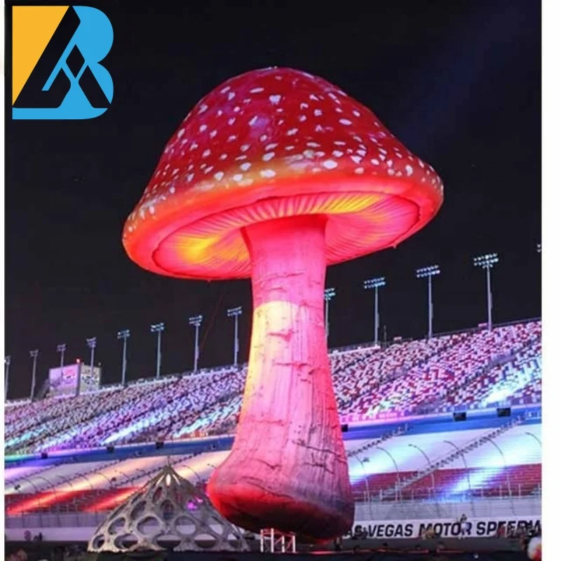 

Bespoke 4 Meters Height Giant Inflatable Mushroom for Event Party Planner Toys