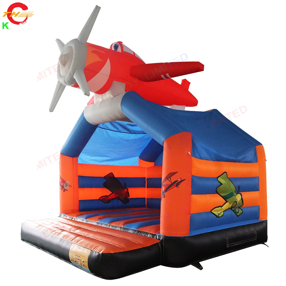 

Free Shipping! 4x4m Airplane Inflatable Bounce House Kids Plane Shape Bouncer Air Bouncy Jumping Castle for Sale