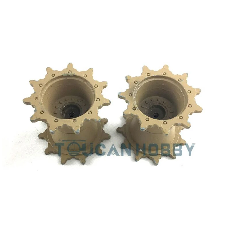 

Henglong Metal Sprockets Driving For Wheels 1/16 Scale USA M1A2 Abrams RC Tank 3918 DIY Toy Model Part TH12165