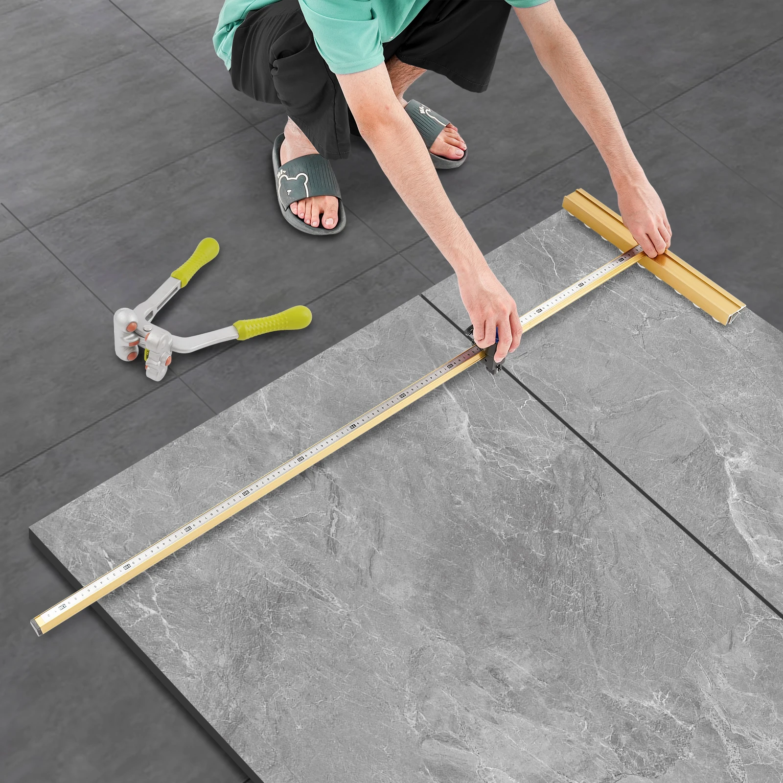 

Manual Tile Cutting Tool, Manual Tile Cutter, Portable Tile Cutter，Yellow，Cutting Thickness: Within 20mm，DIY，construction