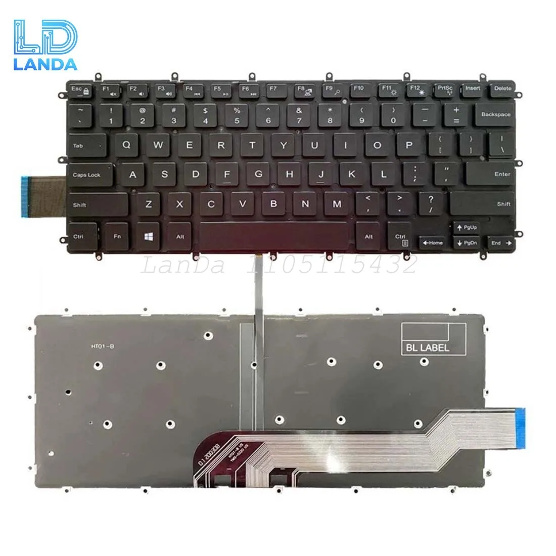 Keyboard For Dell 5378 P69G P69G001 P83G P83G001 P58F P58F001 P70F P70F001 US