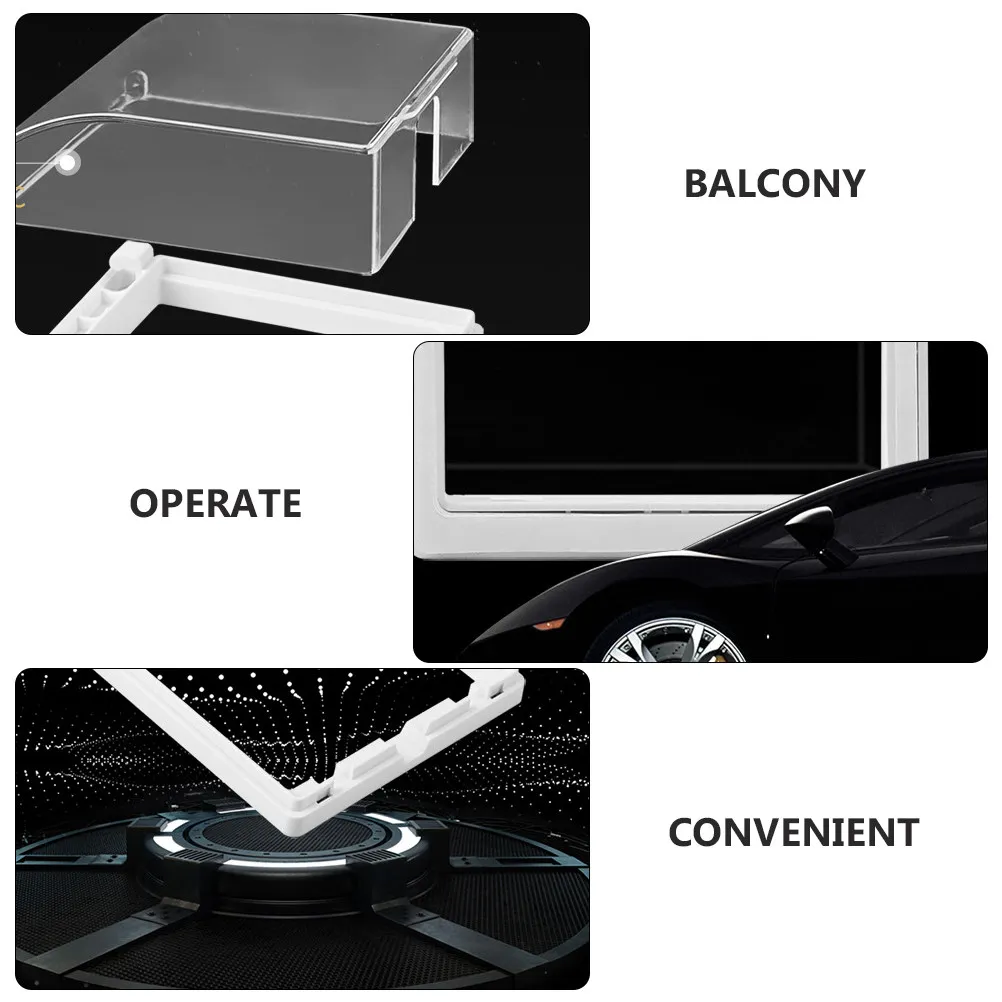 Picture 6: 1Pcs Waterproof Socket Case Transparent Durable Adhesive Wall Switch Cover Easy Install Bathroom Balcony Kitchen