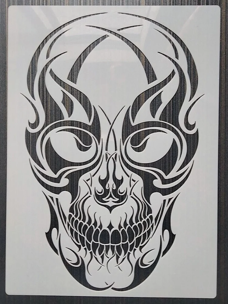 Skulls DIY Layering Stencils for Wall Painting