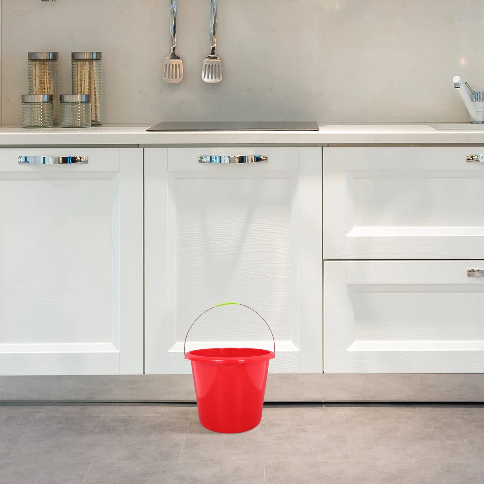 Versatile Plastic Water Bucket Durable Large Capacity Handle Gardening Pet Care Cleaning Multipurpose Holder Paint Pail