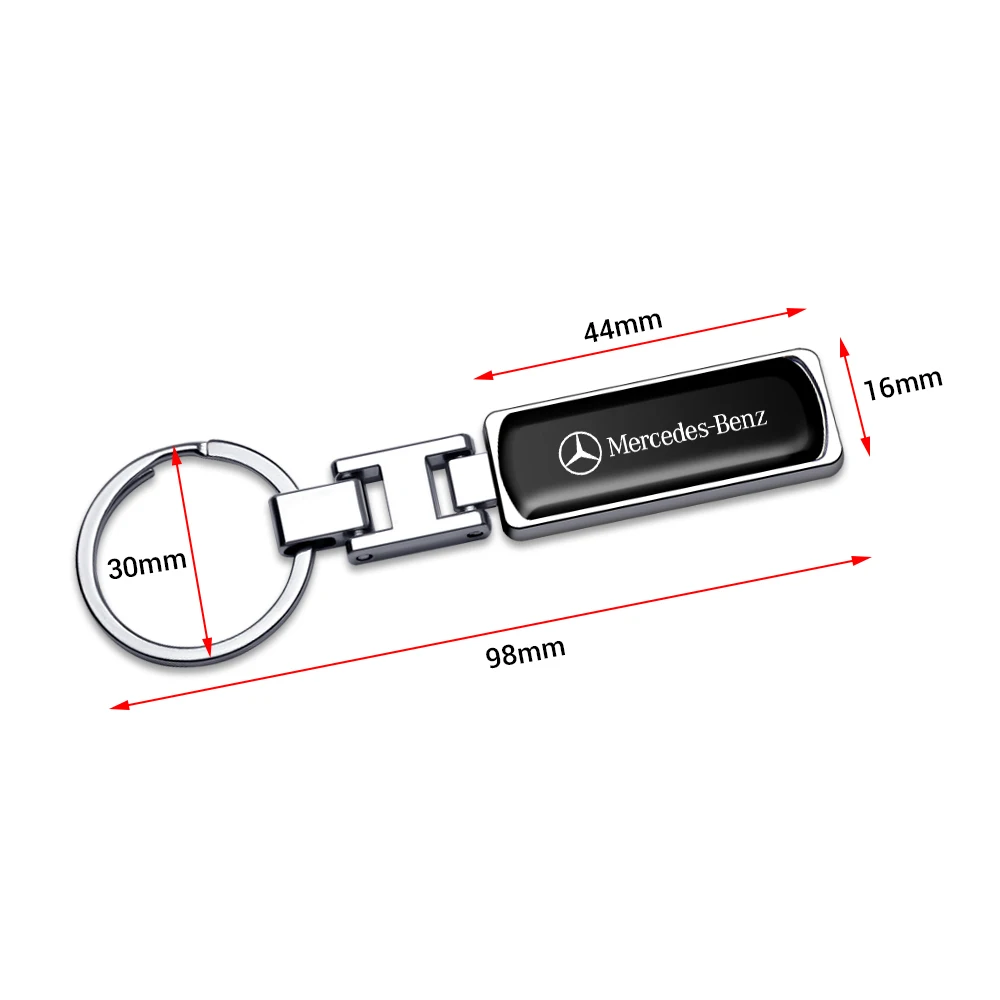 Металлический Автомобильный держатель для ключей, кольцо для ключей в подарок для Mercedes Benz A B R G Class AMG W211 W204 W210 W251 CLA GLA GLK