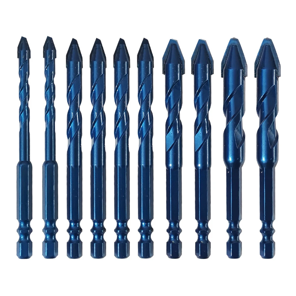 DIY Projects 10mm 2pcs 10-Piece Drill Set Conventional Hex Shank Polished And Rust-proofed Self-centering Design