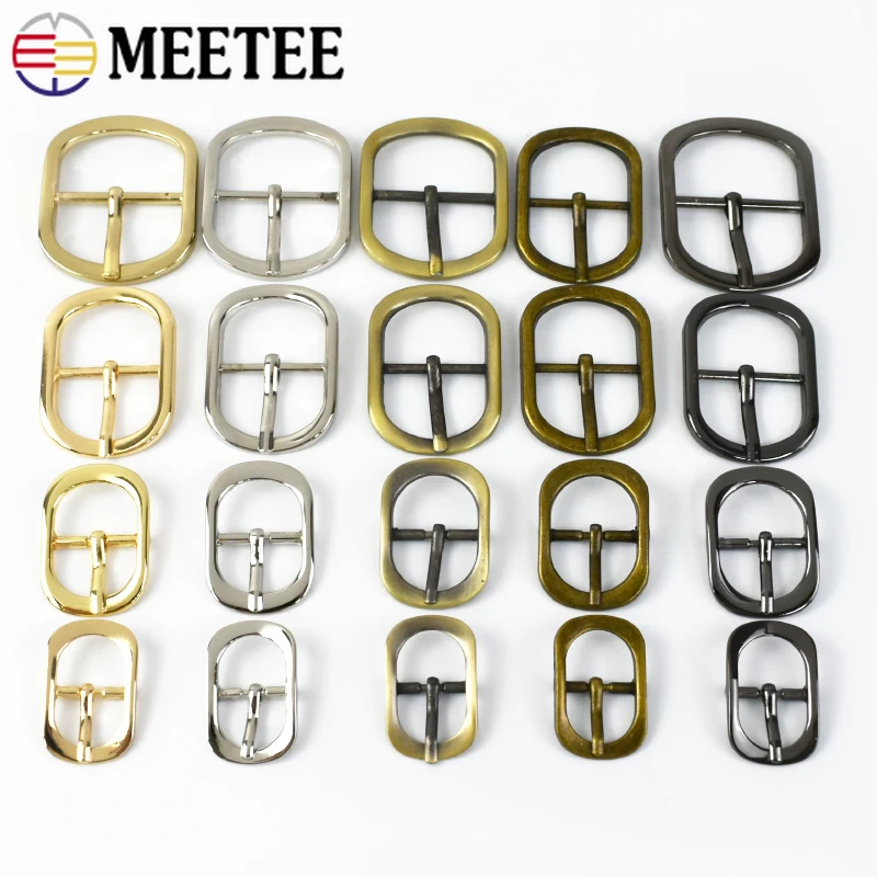 

5/10Pcs 12/15/20/25/32/38mm Men Women Metal Belt Buckles Bag Shoes Pin Buckle Handbag Strap Clasp DIY Leather Crafts Accessories