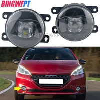 Conjunto de luces Led de circulación diurna, lentes DRL 12V H11, lámpara antiniebla para Peugeot 208, 2012, 2013, 2014, 2015, 2016, 2017, 2018, 207, 2010, 2014-, 2 uds.