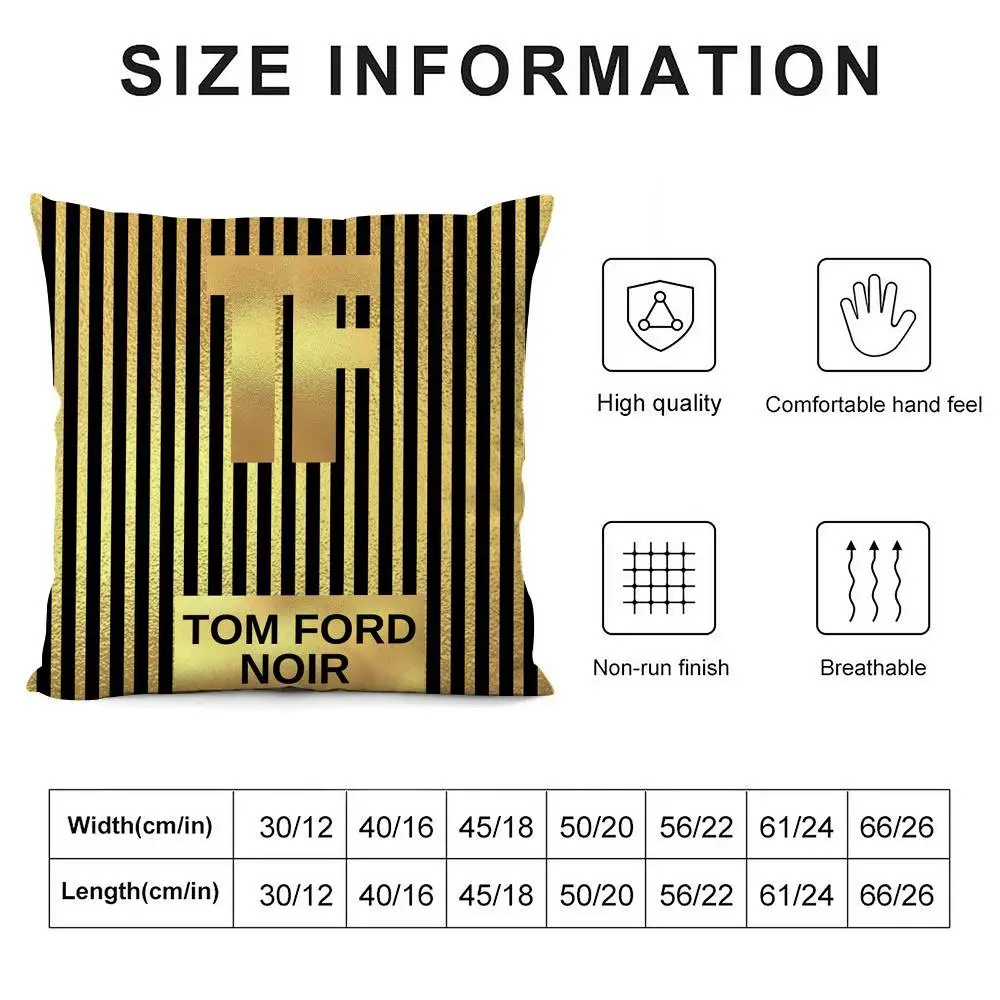 الفاخرة T-Tom F-Ford كيس وسادة ثلاثية الأبعاد طباعة ألياف البوليستر 40*40 سنتيمتر أريكة المنزل رمي الديكور مهرجان هدية