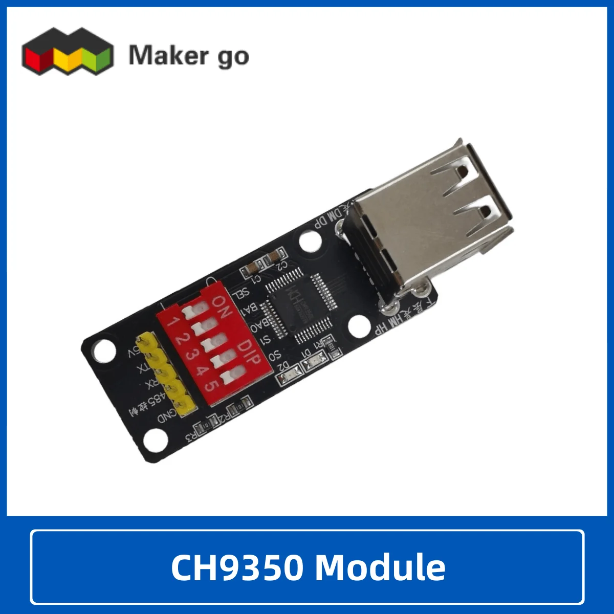 CH9350 Module hid keyboard mouse to serial port virtual keyboard scanning gun to serial port KVM