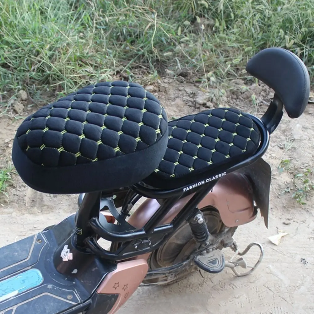 1 Set Plus Fleece Electric Bicycle Seat Cover Flannelette Universal Sun Protect Seat Cover Comfortable Soft