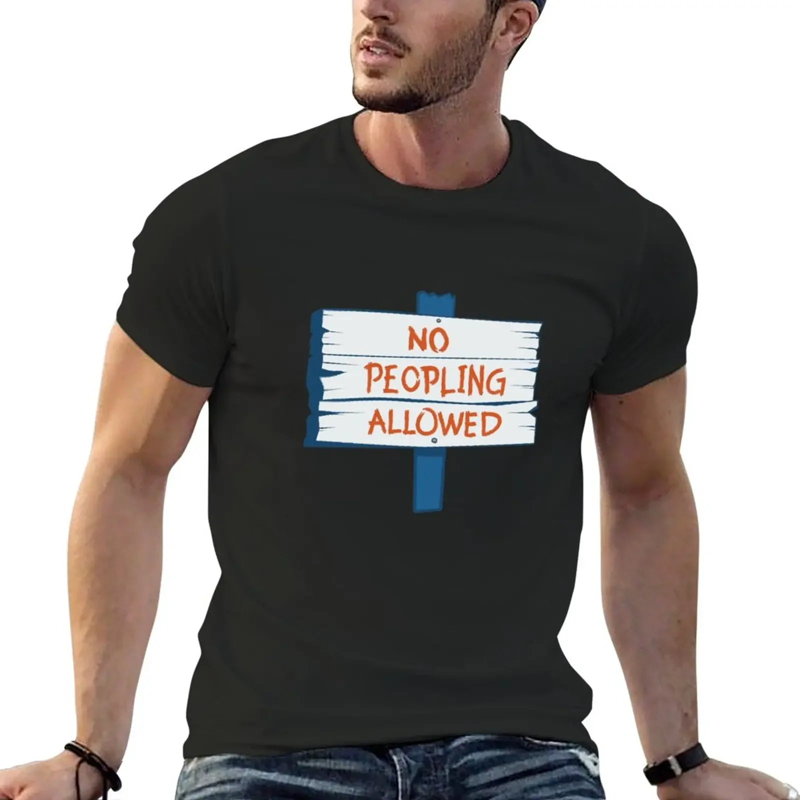 New No Peopling Allowed T-Shirt shirts graphic tees blank t shirts boys animal print shirt men t shirt