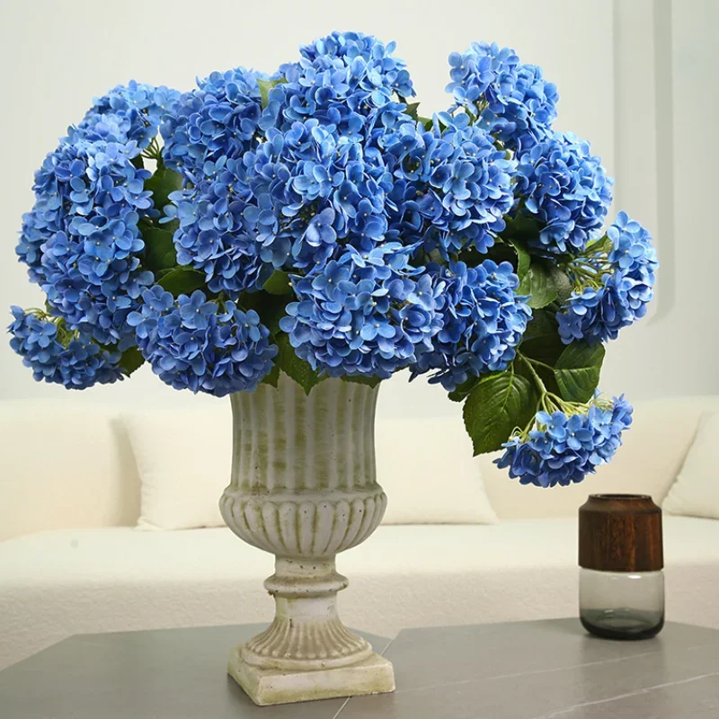 DIA16cm Hydrangea Artificial Flowers Wedding Home Decor Real Touch Latex for Home Decoration Bridal Bouquet Wedding