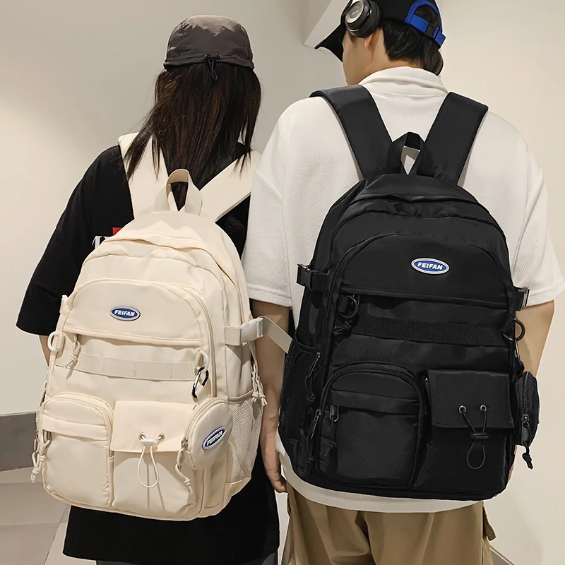 

Backpack male trend simple travel bag computer backpack female leisure high school students junior high school schoolbag male