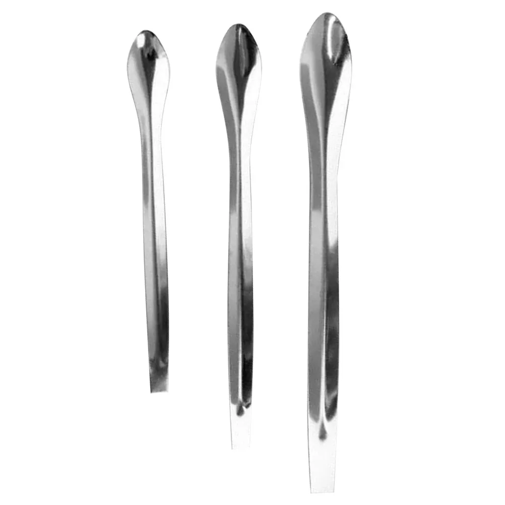 3PCS Stainless Makeup Spatula Scoop Lipstick Powder Spoon for Cream Lotion Powder Beauty Tool Portable
