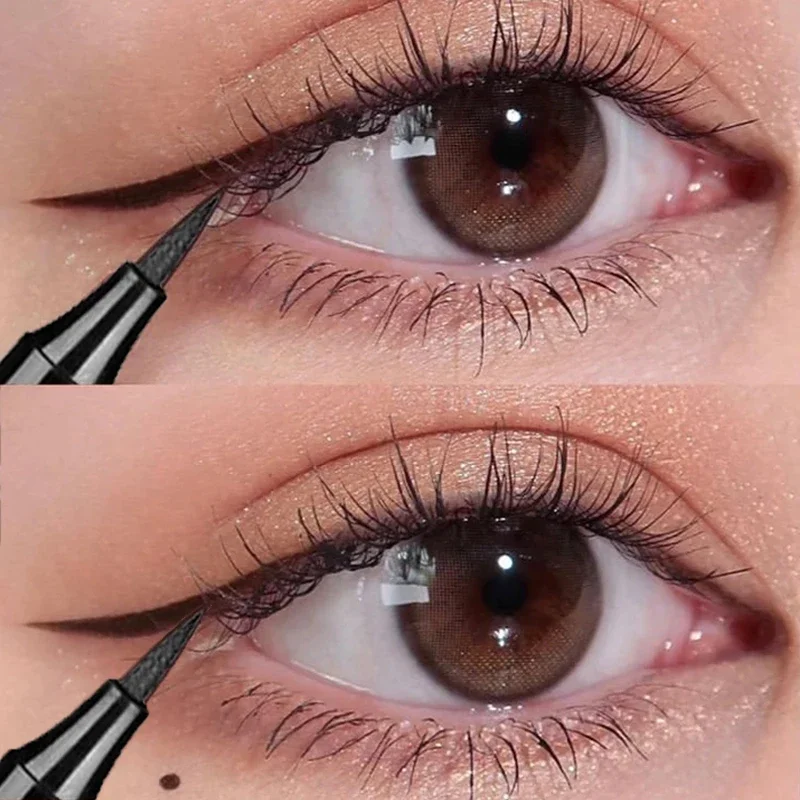 Neuer wasserdichter flüssiger Eyeliner liegend Seidenraupen Wimpern stift dauerhaft schnell trocknend nicht blühend Eyeliner Augen Make-up koreanische Kosmetik