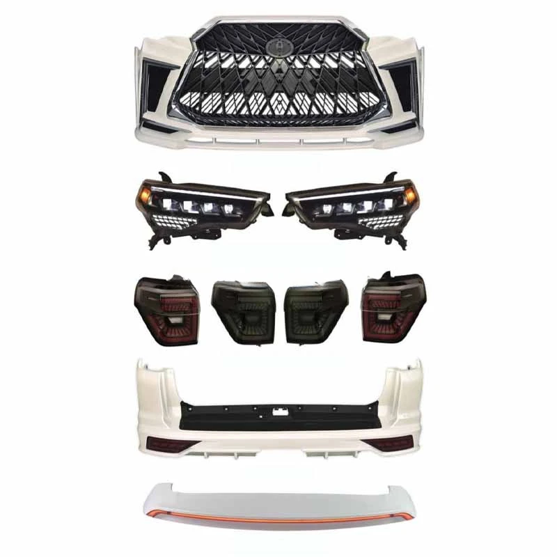 

2010-2024 Body Kit for 4runnerRetrofit Upgrade Modification Bumper Rear Lip Diffuser Automotive Exterior Car Accessories